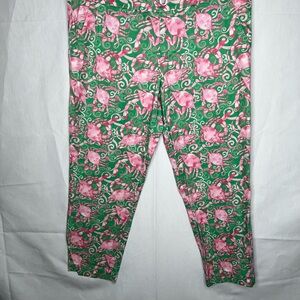 Kaeli Smith Green and Pink‎ Straight Leg Pants